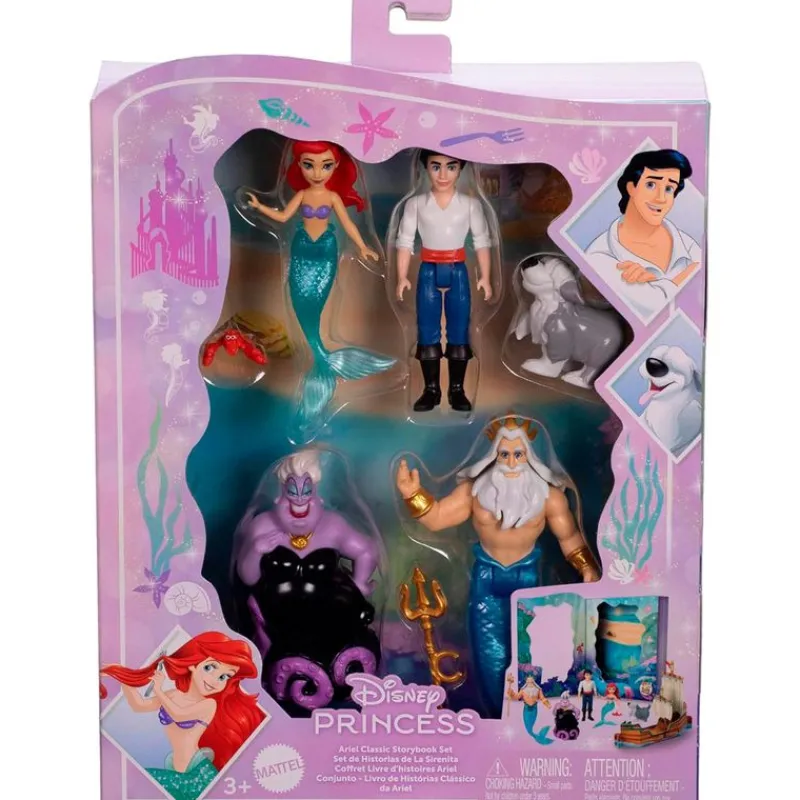 MATTEL Princesas Disney Ariel Mini Libro- Muñecas