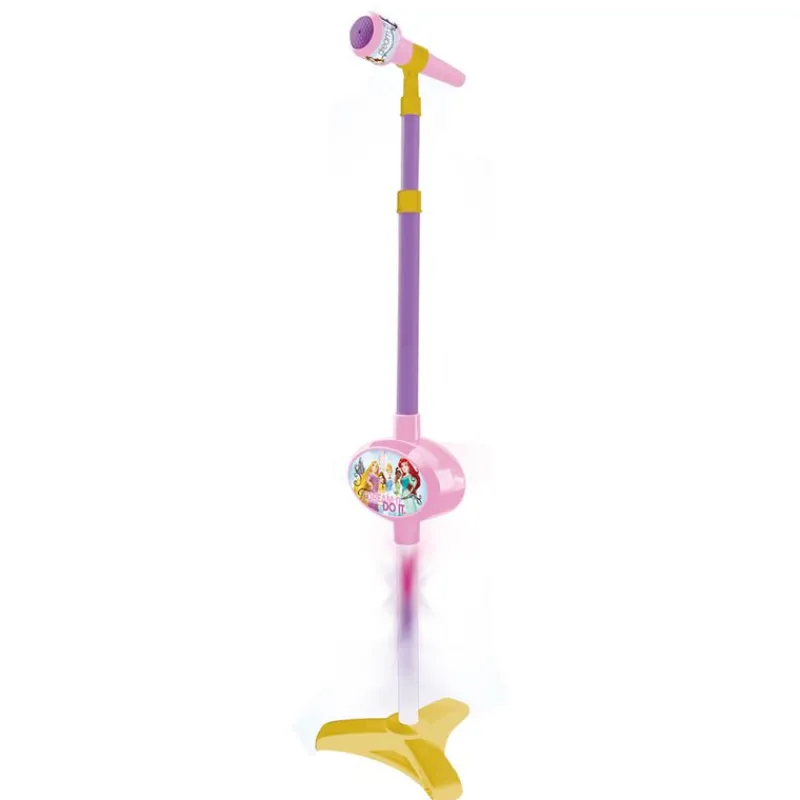 CLAUDIO REIG Princesas Disney Micrófono de Pie con Altavoz- Instrumentos Musicales