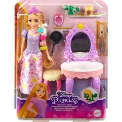 MATTEL Muñecas|Princesas Disney Rapunzel con Tocador