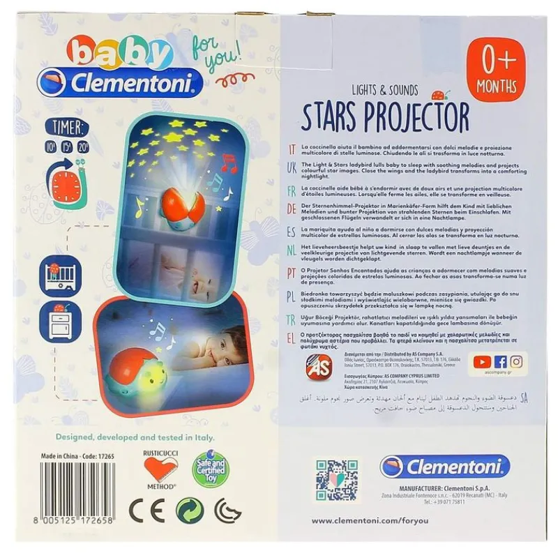 CLEMENTONI Proyector Mariquita- Primera Infancia Y Preescolar