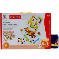 DRIM DISCOUNT Manualidades|Puzzles Y Construcciones|Puzzle 6 en 1 Animales