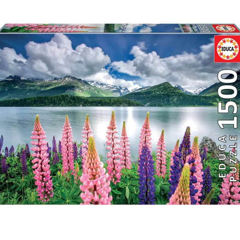 EDUCA Puzzles Expertos: Más De 1000 Piezas|Puzzles Y Construcciones|Puzzle 1500 Piezas Altramuces en el Lago
