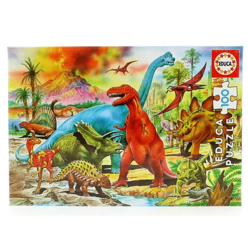 EDUCA Puzzles Y Construcciones|Puzzle 100 Piezas Dinosaurios