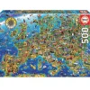 EDUCA Puzzle 500 Piezas Mapa de Europa- Puzzles Y Construcciones