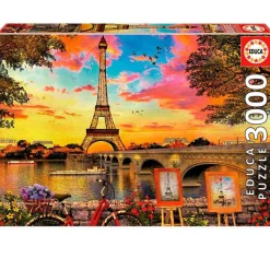 EDUCA Puzzles Expertos: Más De 1000 Piezas|Puzzles Y Construcciones|Puzzle 3000 Piezas Puesta de Sol en París