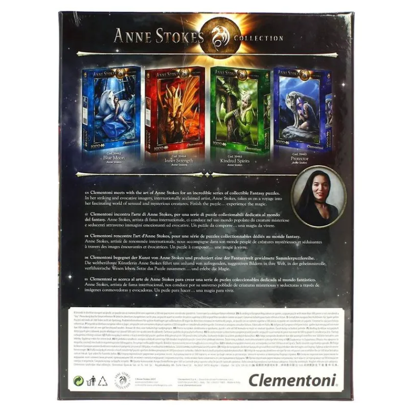 CLEMENTONI Puzzle Anne Stokes Dragón de 1.000 Piezas- Puzzles Y Construcciones