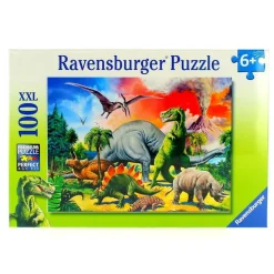 RAVENSBURGER Puzzles Y Construcciones|Puzzle bajo los dinosaurios de 100 piezas
