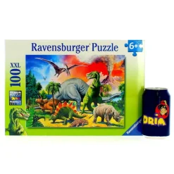 RAVENSBURGER Puzzles Y Construcciones|Puzzle bajo los dinosaurios de 100 piezas