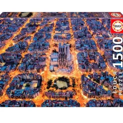 EDUCA Puzzles Expertos: Más De 1000 Piezas|Puzzles Y Construcciones|Puzzle Barcelona 1500 Piezas