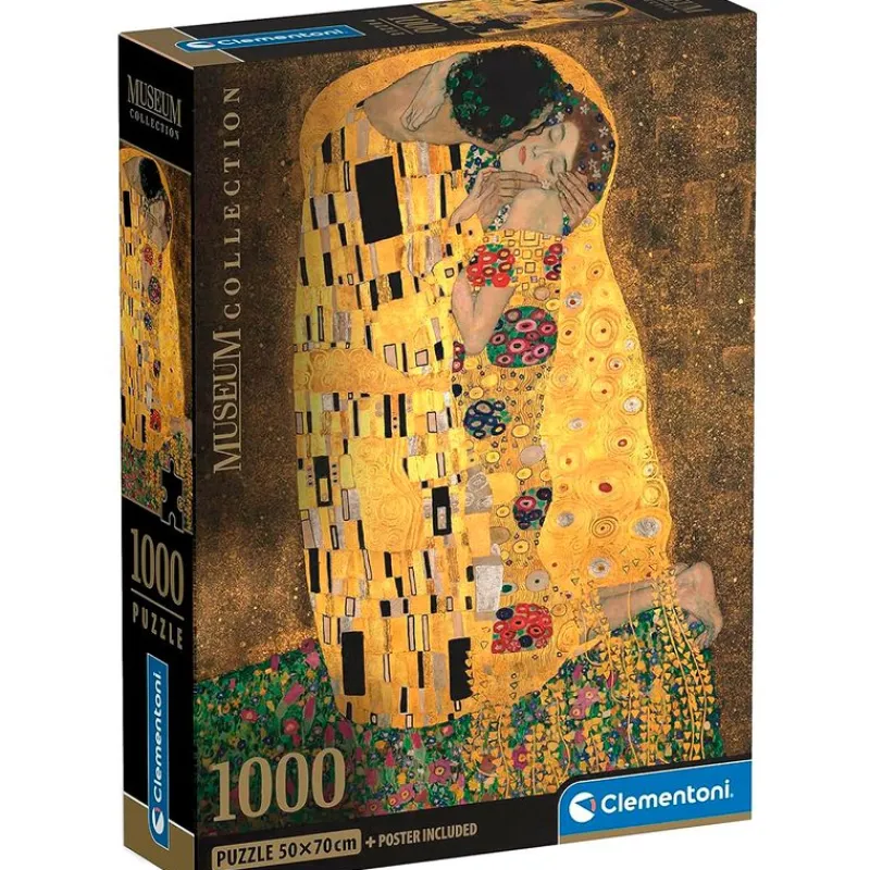 CLEMENTONI Puzzles Y Construcciones|Puzzle Beso Gustav Klimt 1000 Piezas