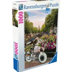 RAVENSBURGER Puzzle Bicicletas en Ámsterdam 1000 Piezas- Puzzles Y Construcciones