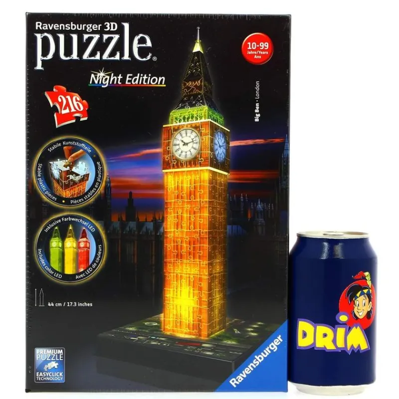 RAVENSBURGER Puzzle Big Ben Night 3D- Puzzles Y Construcciones