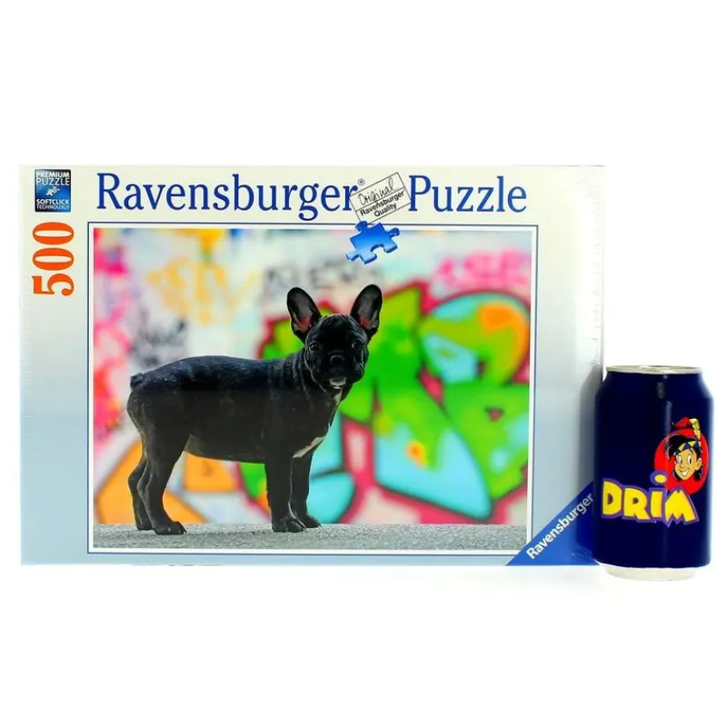 RAVENSBURGER Puzzles Y Construcciones|Puzzle Bulldog Francés de 500 Piezas