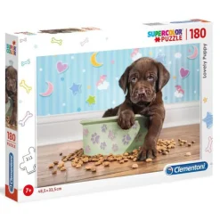 CLEMENTONI Puzzles Y Construcciones|Puzzle Cachorro de 180 Piezas
