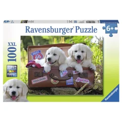 RAVENSBURGER Puzzle Cachorros Labrador de 100 Piezas XXL- Puzzles Y Construcciones