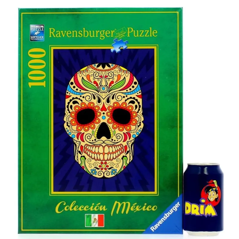 RAVENSBURGER Puzzles Y Construcciones|Puzzle Calavera Mexicana de 1.000 Piezas