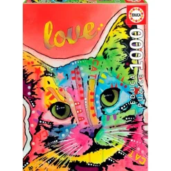 EDUCA Puzzle Cat Love 1000 Piezas- Puzzles Y Construcciones