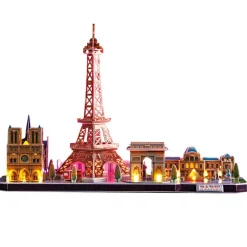 SELECCION DRIM Puzzle 3D City Line Skyline Paris LED- Puzzles Y Construcciones