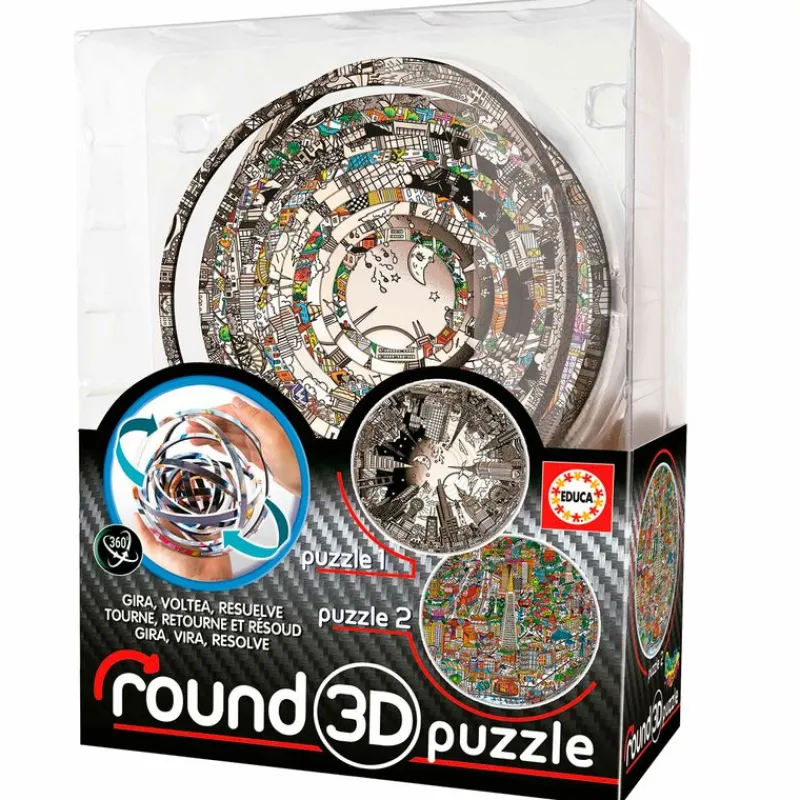 EDUCA Puzzle 3D Round Fazzino- Puzzles Y Construcciones