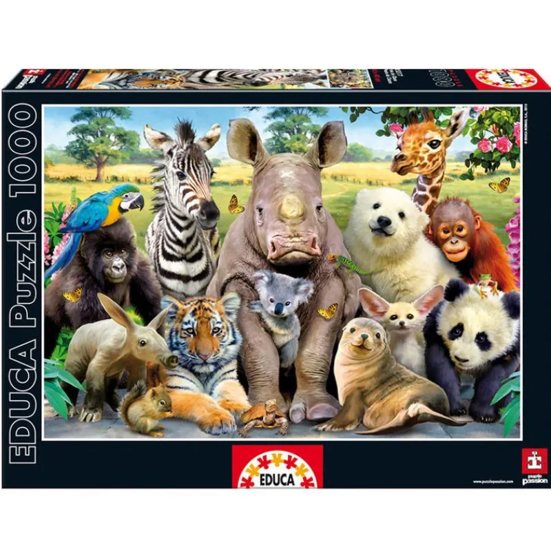 EDUCA Puzzle de Foto Clase Animal de 1000 Piezas- Puzzles Y Construcciones