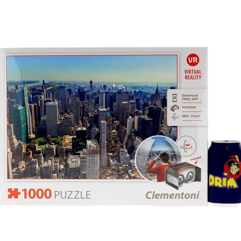 CLEMENTONI Puzzle de Nueva York VR de 1000 Piezas- Puzzles Y Construcciones