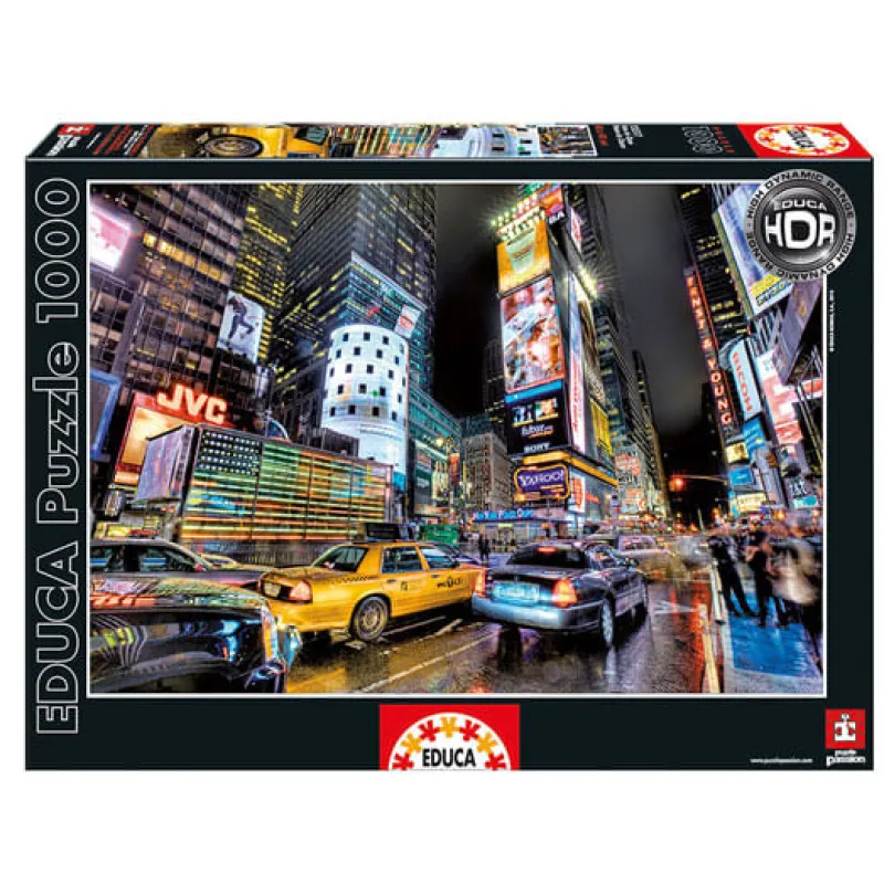 EDUCA Puzzles Y Construcciones|Puzzle de Times Square New York de 1000 Piezas