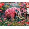 EDUCA Puzzles De 501 A 1000 Piezas|Electrónicos|Puzzle Elefante Floral 500 Piezas
