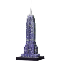 RAVENSBURGER Puzzle Empire State Buillding night 3D- Puzzles Y Construcciones