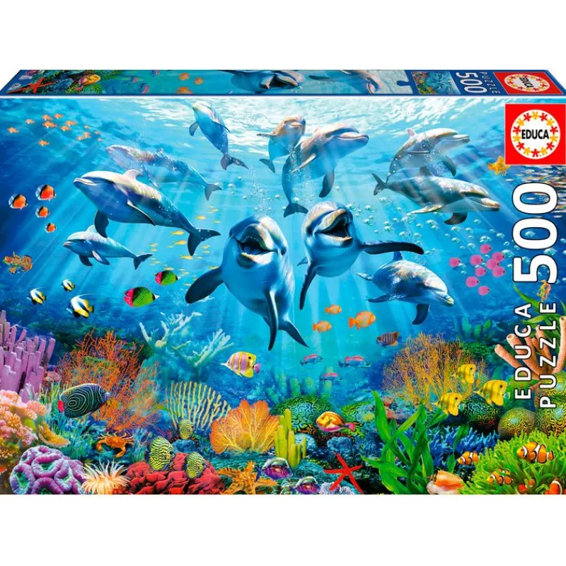EDUCA Puzzles Y Construcciones|Puzzle Fiesta Bajo el Mar 500 Piezas