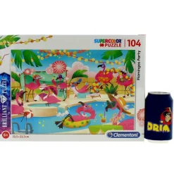 CLEMENTONI Puzzles Y Construcciones|Puzzle Flamingos Party 104 Piezas
