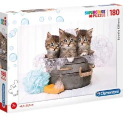 CLEMENTONI Puzzles Y Construcciones|Puzzle Gatitos 180 Piezas