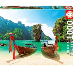 EDUCA Puzzles De 501 A 1000 Piezas|Electrónicos|Puzzle Isla James Bond 1000 Piezas