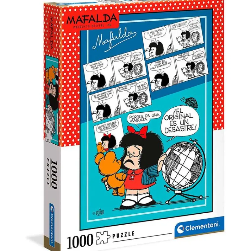 CLEMENTONI Puzzles Y Construcciones|Puzzle Mafalda 1000 Piezas