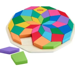 FISHER PRICE Puzzle Mandala Madera- Juegos De Madera|Primera Infancia Y Preescolar