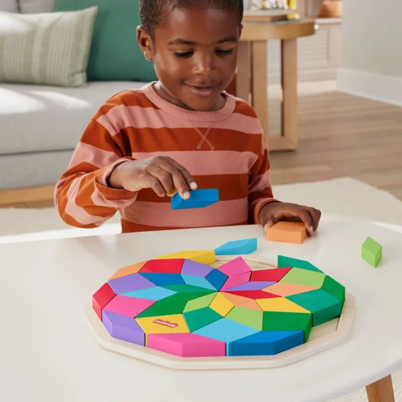FISHER PRICE Puzzle Mandala Madera- Juegos De Madera|Primera Infancia Y Preescolar