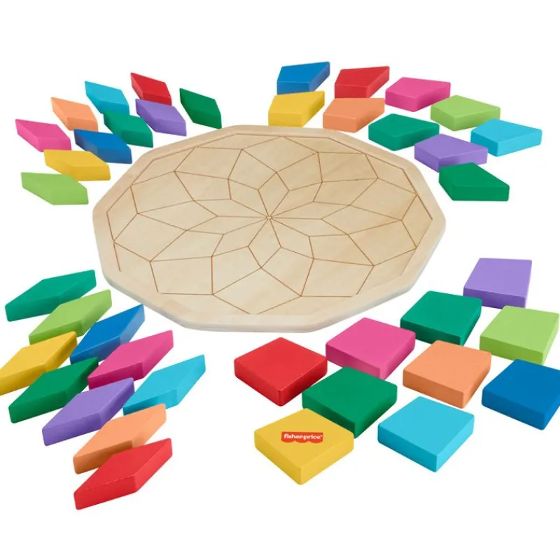 FISHER PRICE Puzzle Mandala Madera- Juegos De Madera|Primera Infancia Y Preescolar