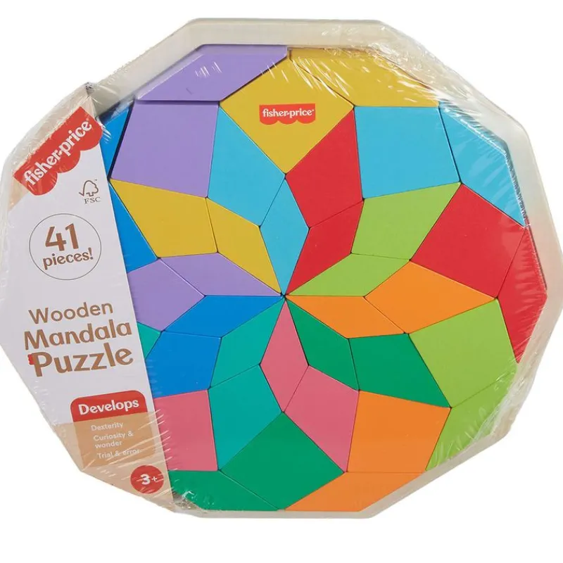 FISHER PRICE Puzzle Mandala Madera- Juegos De Madera|Primera Infancia Y Preescolar