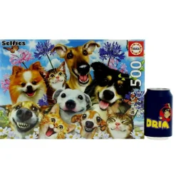 EDUCA Puzzles Y Construcciones|Puzzle Mascotas Selfie 500 Piezas
