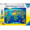 RAVENSBURGER Puzzle Mundo a la Vista 200 Piezas- Puzzles Y Construcciones