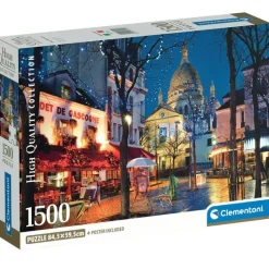 CLEMENTONI Puzzles Expertos: Más De 1000 Piezas|Puzzles Y Construcciones|Puzzle París Montmartre 1500 Piezas
