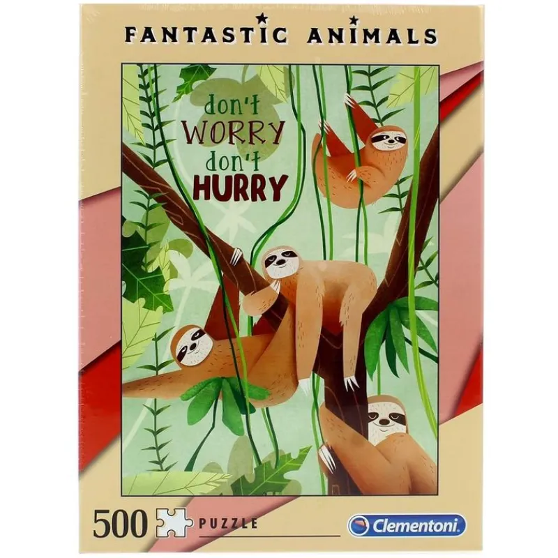 CLEMENTONI Puzzle Perezoso 500 Piezas- Puzzles Y Construcciones
