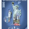 RAVENSBURGER Puzzle Silueta 1000 piezas Estatua de la Libertad- Puzzles Y Construcciones