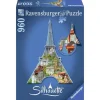 RAVENSBURGER Puzzles Y Construcciones|Puzzle Silueta Torre Eiffel