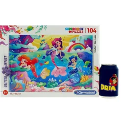 CLEMENTONI Puzzle Sirenas Glitter 104 Piezas- Puzzles Y Construcciones