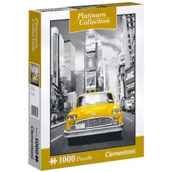 CLEMENTONI Puzzles Y Construcciones|Puzzle Taxi en Nueva York Colleción Platinum de 1000 Piezas
