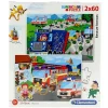 CLEMENTONI Puzzle Vehículos de Emergencia 2x60 Piezas- Puzzles Y Construcciones