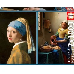 EDUCA Puzzles De 501 A 1000 Piezas|Electrónicos|Puzzle Vermeer 1000 Piezas