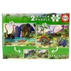 EDUCA Puzzle 2x100 Dino World 2x100- Puzzles Y Construcciones