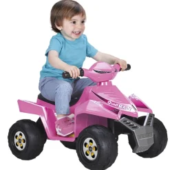 FEBER Vehículos Con Batería O Motor|Quad Racy 6V Infantil Rosa
