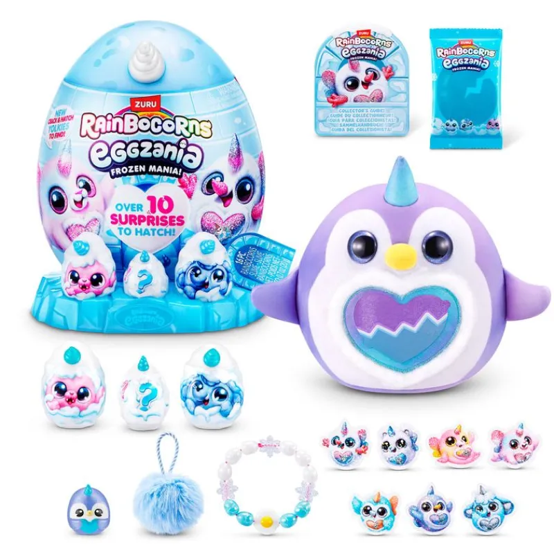 ZURU Manualidades|Rainbocorns Eggzania Frozen Mania Peluche Sorpresa